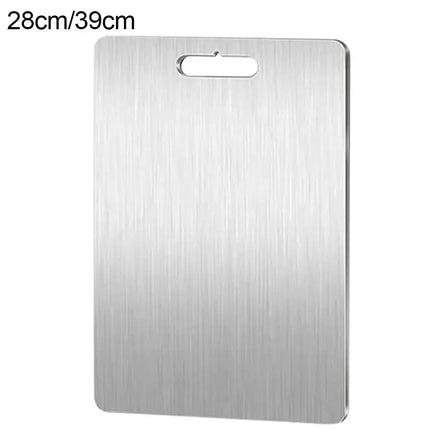Cutting Boards for Kitchen Stainless Board 304 Steel Thickened Double Sided Food Grade Portable Fruit Meat Chopping