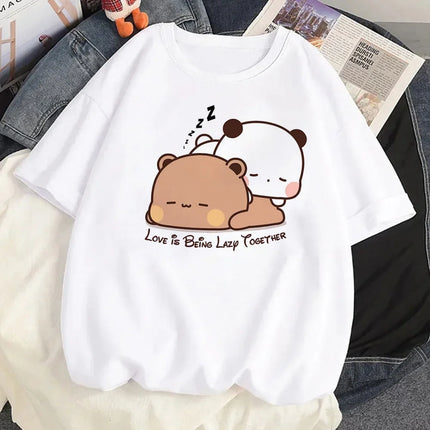 Bubu Dudu top women comic graphic Tee female designer clothing