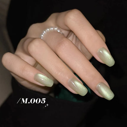 10ML 1-10PCS Hot Selling Blue Nails Glass Bead Whitening Deep Blue Magnet Cat Eye Nail Polish Gel French Tip Nails Nail Supplies