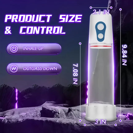 Electric Penis Pump Penis Enlarger Delayed Ejaculation Vacuum Pump Penile Bigger Trainer  Male Masturbator Adult products