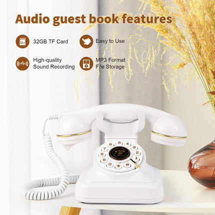 Audio message book phone wedding guest voice blessing message book banquet voice check-in message phone birthday party celebrati