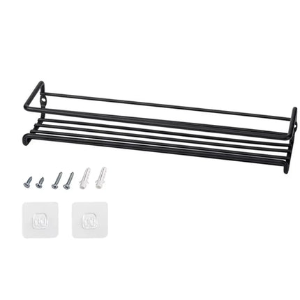 4/2PCS Spice Rack Organizer Wall Mount Storage Racks Space Saving Metal Seasoning Racks Kitchen Cabinet Door Spice Jar Organizer