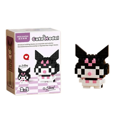 99 style SANRIO Hello Kitty Building Blocks Cartoon Figures Kuromi Bricks My Melody Children's Assembly Toys Cinnamoroll Gift