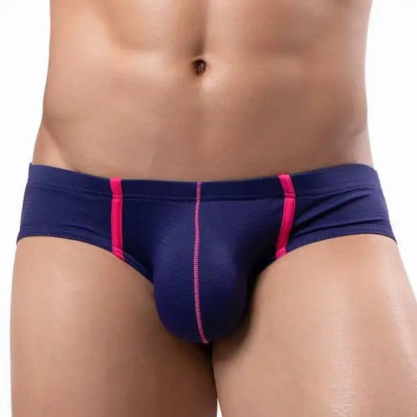 Sissy men underwear ropa interior sexi para hombre Ice Silk gay Low Waist Mesh Breathable boxers & briefs Swimming Bikini trunks