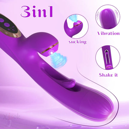 Adults Sex Toys Vibrator for Women Clitoris Stimulator Sucking Tapping Flapping G Spot Dildo Vagina Massager Sex Products