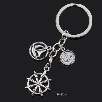 Fashion Animal Women Keychain Car Moon Cat Dog Love Heart Key Chain Friends Gift Jewelry Bag Pendant Wing Evil Eye Angel Turtles