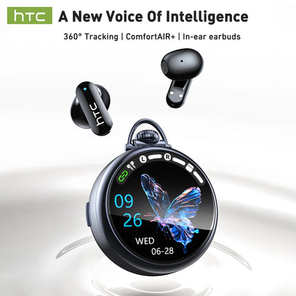 HTC NE71 Wireless Bluetooth Earbuds Ai Translation Smart Assistant Voice Companion Headphones 30Hours Battery Life Music Headset