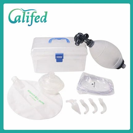 Califed Silicone Simple Respirator Adult/Child/Infant First Aid Manual Resuscitator Emergency Self-help Portable Rescue Tools