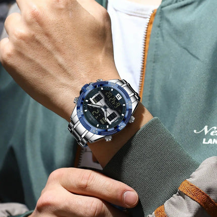 POEDAGAR Luxury Man Digital Watch Alarm Luminous LED Week Date Sports Quartz Men Watch Fashion Military Electronic Men's Watches