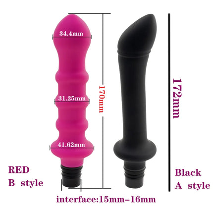 Masturbator Fascia Gun Adapter Attachements Massage Head to silicone Dildo Sex Toys for Women Vibrators Penis