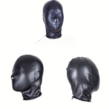 Bondage BDSM Restraints Role Play Hands Wrists Arm Leg Binder Hood Mask Faux Leather Tight Single Glove Adult Costumes Sex Toys