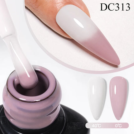 7ml Mtssii Glitter Jelly Thermal Gel Nail Polish Translucent Ombre Color Gel Polish Changing Temperature Varnish Nail Polish