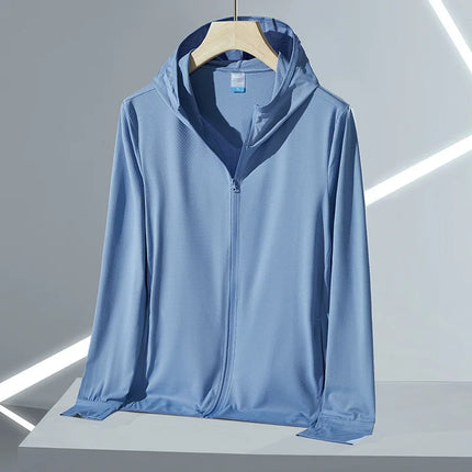 UPF45 UV Sun Protection Clothing Women's Zip Up thin Hoodie Long Sleeve Seatshirt Light Outdoor Fishing Running Hiking Jacket