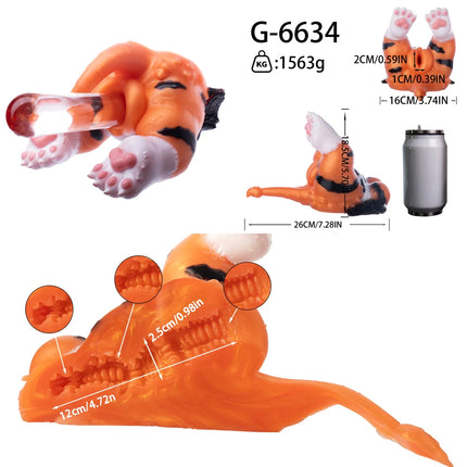 LUUK Lifelike Animal Big Ass Male Masturbator with Pocket Pussy Vaginal Anal Silicone Butt Torso Stroker Adult Sex Toy for Men