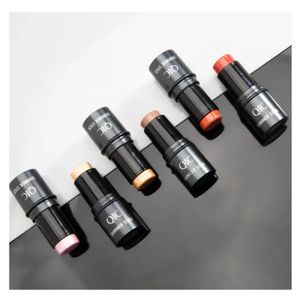QIC Multi-Functional Contour Stick - Highlighter, Blush & Concealer, Create 3D Facial Contours Cream Makeup Beginner-Friendly