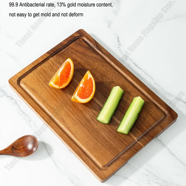 Acacia Wood Cutting Board Thickened Chopping Board Home Large Size  for Cutting Meat, Vegetables, Fruit and Cheese Kitchen tools