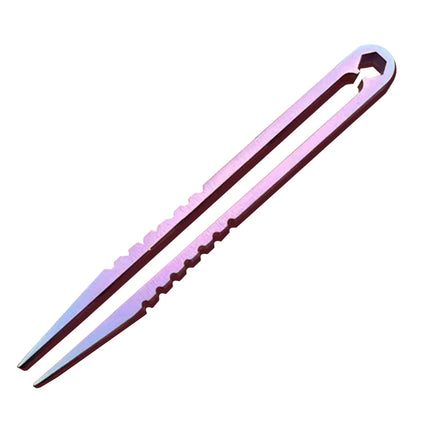 EDC Gear Mini Tweezers Wear-resistance Eyebrow Tweezers For Hiking Titanium EDC Tweezers Hand Tools