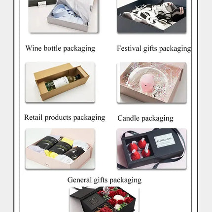 Geotobox 70x50x20cm | 68.6x48.9x19.3cm XXXL Size Luxury Rigid Magnetic Closure Lid Gift Boxes for Packing