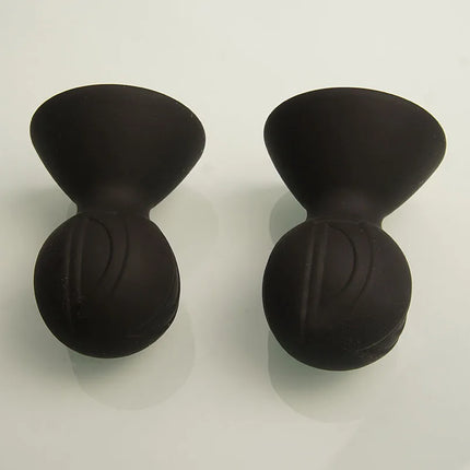 BDSM Silicone Nipple Suckers Pump Suction With Squeeze Bulbs,Wide Cup Clit Breast Sex Toys for Couples,Bondage