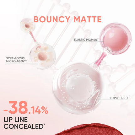 JUDYDOLL CUSHION MATTE LOCK LIP CREAM - 24hr Long-Lasting Waterproof Smudge-Proof Moisturizing That Reduces Lip Lines