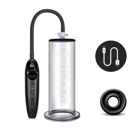 Electric Penis Pump Acrylic Airplane Cup Intelligent Pene sexy accessories for men Negative Pressure Cylinder Adult Product toys