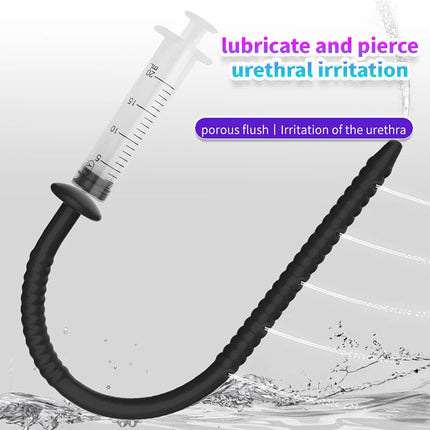 3 Size Silicone Urethral Sound Penis Insert Stimulation Dilator Chastity Catheter Hollow Penis Plug With Stopper Sex Toy For Men