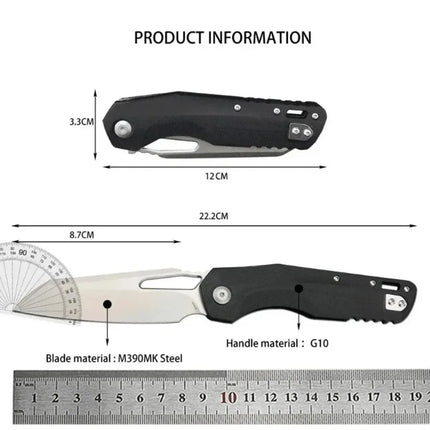 Guaranteed delivery MSI M390MK High Hardness Folding Knife Camping Wilderness  Tool Portable Knife