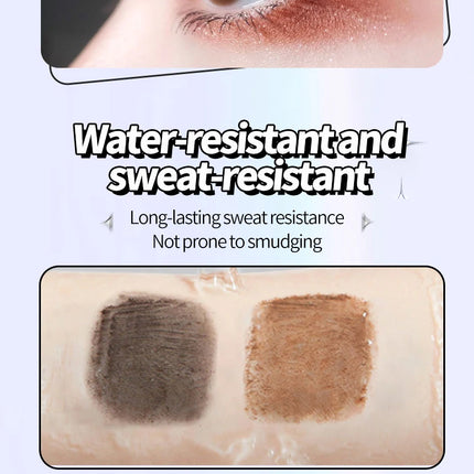 Waterproof Metallic Tube Mascara Black/Brown Silk Fiber Long Curling Non-Clumping Eyelash Extensions Spiral Makeup for Eyes