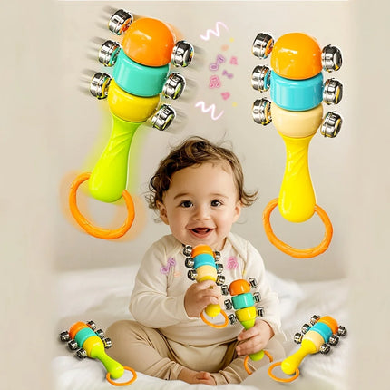 A Set of Hand-Cranked Bell Games for  Children, Made from ABS Material, Designed to Enhance Perception And Auditory Skills