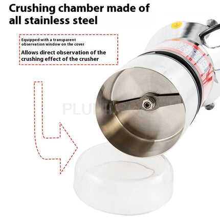 High Speed Grinder For Animal Feed Grain Herb Medicine Powder Making Machine Multi-functional Durable For Farm Factory Use