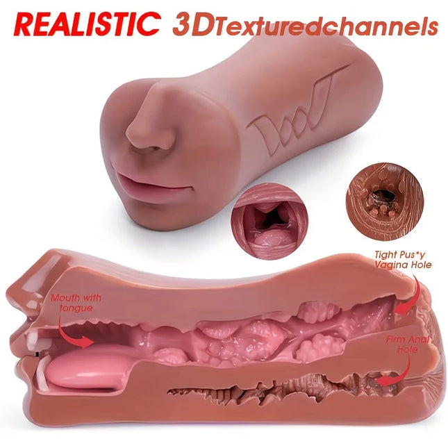Masturbator Male, Pocket Pussy 3D Male Touches, For Penis, Suitable for men and couples, Made of high quality elastic material, Provid