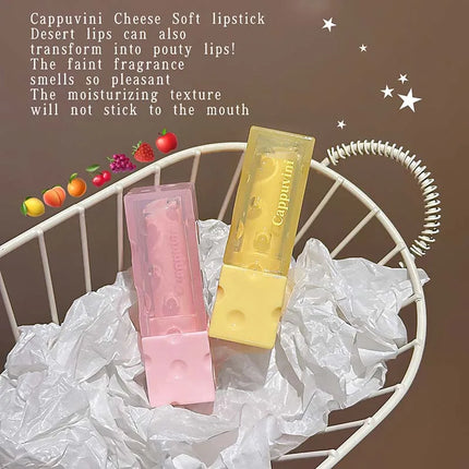 Cheese Lip Balm Set Moisturizing plumps lips reduces lip lines lip care product for smooth lips
