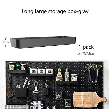 Peg board Wall Accessories Wall Organizer Mounting Display Diy Pegboard Kit Tool Storage Panel Board Rack Bathroom Kitchen