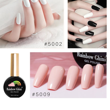Rainbow Ghini 12pcs/set Gel Nail Polish HEMA TPO FREE Vernis Nail Gel Polish Autumn/Winter Style Supplies ins Style Nail Polish