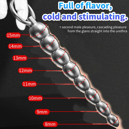 Metal Penis Plug Sounding,Urethal insert Men,Uretra Uretra Urethral Dilation Catheter,Urethra Dilator,Sex Toy for Man Penis Bead