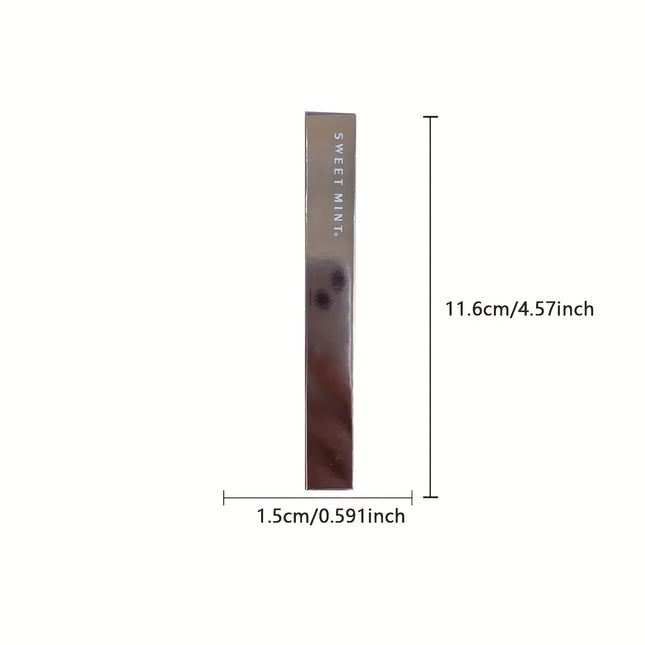 Sweet Mint Slim Tube Mascara - Black, Smudge-Proof, Lengthening Curling, Perfect for Party Music Festival Valentine's Gift