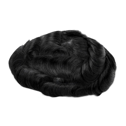 Beeos 6 inches 0.06mm Hair System Men Replacement Systems Super Thin Skin Men Toupee Protesis Capilar Hombre Pelo Humano