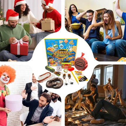 Joke Kit Pranks Pack Joke Toys Box Set Cockroach Roach Bug Whoopee Cushion April Fools Prank Stuff Noise Maker for party