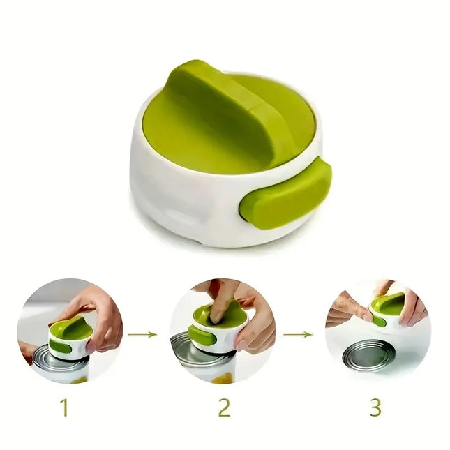 Portable Manual Can Opener Adjustable Anti-Slip Kitchen Gadgets Easy Twist Release Open Jar Small Tools