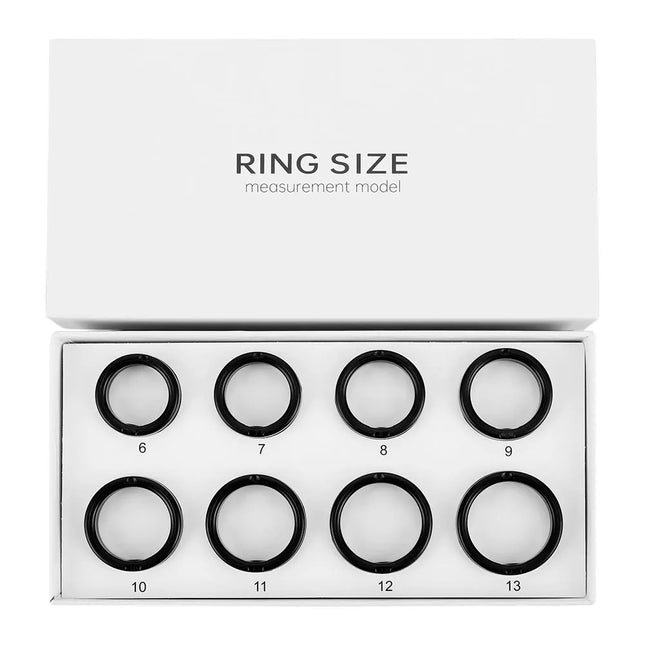 Smart Ring Sizing Kit: Size First Before You Buy. 8 Sample Ring Sizes. Size Before You Buy: The Smart Ring Sizes 6 To 13.