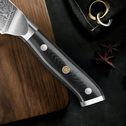 Boning Knife 6 Inch Japanese Damascus Steel Blade Razor Sharp Fish Filleting Knife Kitchen Deboner Knife Full Tang Handle