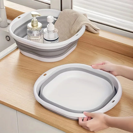 3 Pack Collapsible Tub Wash Basin Laundry Baskets Space Saving Storage Container for Dishing Fruit Camping Laundry Hiking Home