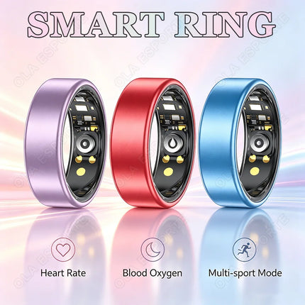 New Blood Pressure Sleep Health Monitor Smart Ring Sport Remote Camera smartring IP68 Waterproof Care for family Rings Men Women