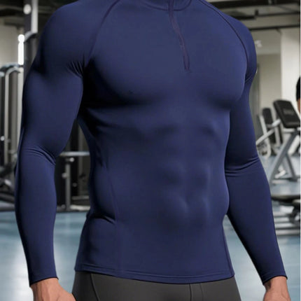 Men Running Compression T-shirt Long Sleeves Sport Tees Gym Fitness Sweatshirt Male Jogging Tracksuit Homme Athletic Shirt Tops