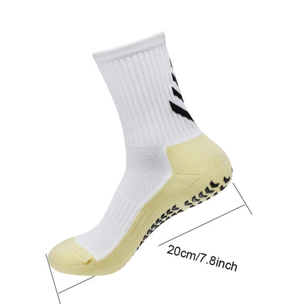 4Pair Exercise Non-Slip Grip Socks for Men Women in Football Basketball Baseball Rugby Soccer Cycling Running Hiking Tennis