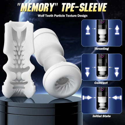 Automatic Telescopic Male Masturbator  5 IN 1 Mode Penis Pump Sucking Vibrating Sex Machines LCD Display Sex Toys for Men