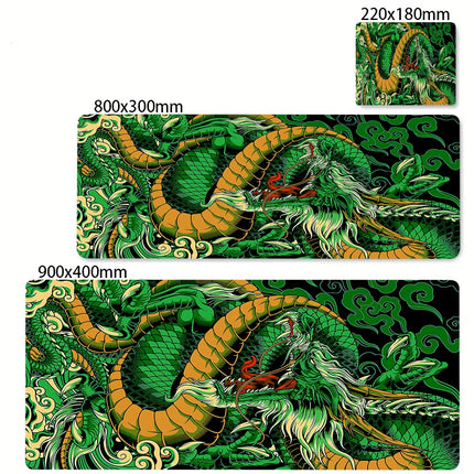 Black and White Dragon Mouse Pad Large Gaming Mousepads Computer Mousepad Mouse Mat 90x40cm Desk Pads For PC Keyboard Mats Table