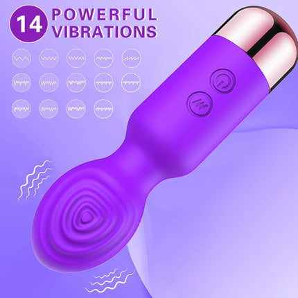Mini AV Vibrator Female G Spot Vibration Vagina Anal Clitoris Stimulator Dildo Vibrator Adult Sex Toys for Women Masturbation