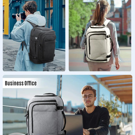 LIGHT FLIGHT Travel Backpack for Men TSA Large Airplane Cabin Backpack Lightweight Waterproof Laptop Backpack Urban Style