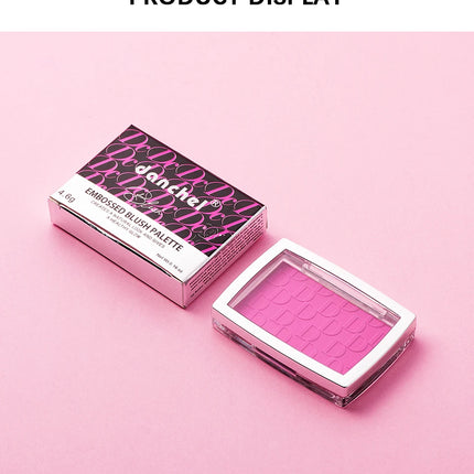 Hot Matte Embossed Blush Palette Rosy Blusher Facial Blush Powder High Pigmented Pink Coral Rouged For Cheeks Smooth Cosmetics